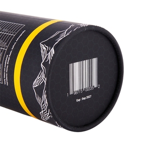 أنبوب ورقي عالي الجودة قابل للتحلل الحيوي اسطوانة للتعبئة من أجل كبسولة التغذية علبة مسحوق فيتامين - Product Image 4