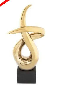 Escultura decorativa de aluminio con forma de corazón de alta calidad para hotel en casa - Product Image 2