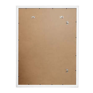 Marco de Fotos Clásico de Madera, 70 x 100 cm, Decorativo, Blanco, con Patrón Cuadrado, Estilo Colgante, para Fotos A4 - Product Image 1