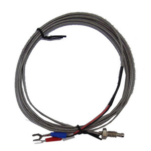 Thermocouple <b>Probe</b> Type K 2 Meter Metal Sheathed With Connectors For <b>Temperature</b> Sensing - Product Image 1
