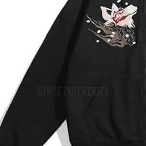 Streetwear High Quality 100% Cotton Fleece Embroidered Logo Cotton Men Winter Hoodies Custom plain Embroidery Hoodie - Product Image 5