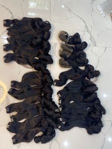 เครื่องเรมี่ผมมนุษย์มัดผมแบบคู่ทอสีน้ำตาลไม่หลุดร่วงไม่เป็นขุย - Product Image 4