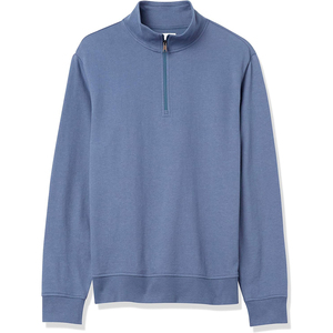 Pull à demi-fermeture éclair pour hommes Sweatshirts en polaire Hiver Eco-friendly Lined Hooded Oversized Multi Color Sale Bulk OEM - Product Image 6