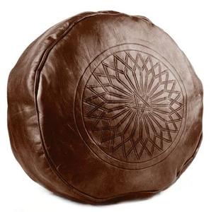 Modern Leather Pouf Ottoman Coffee Table <b>Stool</b>-Eco-Friendly Durable Home Furniture for Apartment Warehouse <b>Bedroom</b> Living Room - Product Image 1
