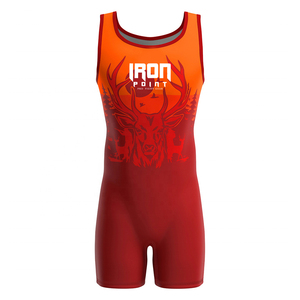 High Quality Professional <b>Men's</b> Wrestling Singlets Customized Factory Wholesale for Weightlifting Martial <b>Arts</b> Wear - Product Image 6