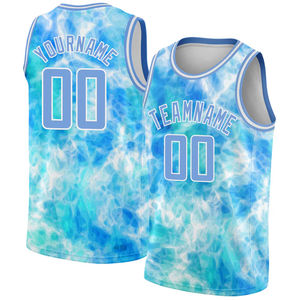 Ensemble de maillots de basket-ball sans manches pour hommes, personnalisés OEM, séchage rapide, 100 % polyester, mode estivale, imprimé en sublimation, maille respirante, antibactérien - Product Image 4