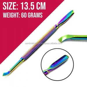<b>Cuticle</b> <b>Nail</b> <b>Pusher</b> Gouge (Hockey Style) Multi Color Professional <b>Nail</b> Care Tool for Manicure and Pedicure Custom Logo Accepted - Product Image 5