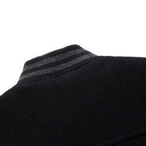 Veste universitaire de baseball Letterman College de haute qualité pour hommes broderie personnalisée hommes manches en cuir sur le devant avec support écologique - Product Image 6