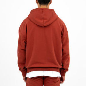 Sudadera con capucha y cremallera para hombre, lavado ácido intenso, 500GSM, forro polar de algodón premium, estilo urbano, fabricante OEM de marca privada personalizada - Product Image 5