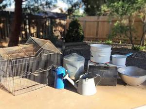 Regadera de metal galvanizada antigua para jardín, organizador de flores, decoración para boda, hogar y jardín - Product Image 3