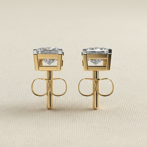 ต่างหูเงินแท้ 925 ประดับเพชรโมอิสซาไนต์ทรงเจ้าหญิง แบบติดหู ดีไซน์คลาสสิก สำหรับผู้หญิง สวมใส่ได้ทุกวัน ทันสมัย เหมาะเป็นของขวัญวันครบรอบ - Product Image 3