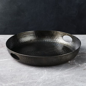 Grand plateau de service à chocolat de forme personnalisée, métal couleur or, idéal pour les desserts et les aliments, plateau de service en métal de luxe abordable - Product Image 4