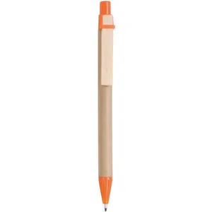Penna Ecologica in Carta Riciclata con Chiusura a Scatto, Gadget Promozionale - Product Image 1