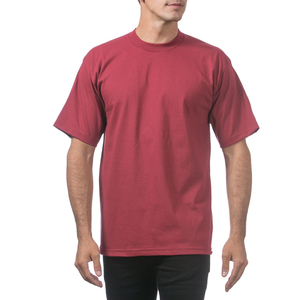 Camiseta Pro Club para Hombre, Clásica, de Algodón Grueso, Cuello Redondo, Camiseta de Manga Corta para Hombre - Product Image 1