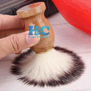 Nuevas llegadas: Brocha de afeitar de pelo sintético con mango de madera, ¡la más vendida! Lista para enviar. Para barberías y salones. MOQ 50 sets. - Product Image 5