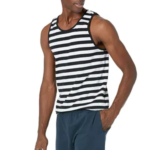 Top quality Competitive price with Private label Personalized logo Cut and sew special made hot price Tank Tops for Men