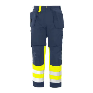 Pantalon de travail Cargo réfléchissant jaune marine pantalon industriel haute visibilité pour la construction de routes et les vêtements de travail - Product Image 1