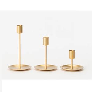 Bougeoir design de luxe à bas prix en or poli ensemble de 6 dernière arrivée nouveau bougeoir à la mode pour décor d'hôtel - Product Image 5