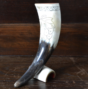 Genuino vikingo beber cuerno Animal estilo náutico tallado soporte de Metal ecológico decoración del hogar FIESTA DE Navidad regalo de recuerdo - Product Image 3