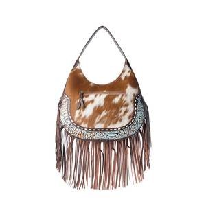 Bolso Hobo de Cuero Genuino con Cierre y Correa Única, Estilo Vintage, Estampados de Animales, Moda Occidental para Mujer, Superventas - Product Image 3