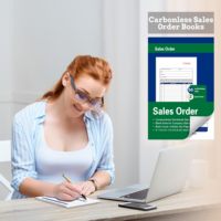 Formulaire de commande sans carbone personnalisé 210x140, carnet de commandes de vente, facture, reçu, carnet de commandes d'achat, lettre de commande, note de livraison pour entreprise