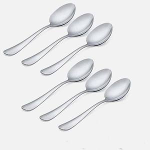 Fourchette Cuillère Plat Long Manche Vaisselle En Acier Inoxydable Argent Miroir Poli Noir Or Argenterie Cuillère et Fourchette Ensemble - Product Image 5