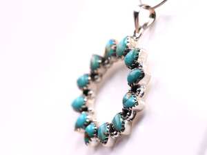 สร้อยคอจี้เทอร์ควอยซ์จากนักออกแบบตะวันตกเฉียงใต้ทำด้วยมือเครื่องประดับเงินสเตอร์ลิงชุบทองและโรเดียม - Product Image 5