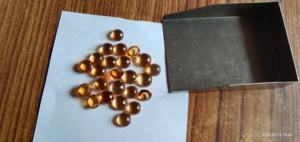 Piedra Preciosa de Citrino Natural de Alta Calidad, 4mm-12mm, Cabujón de Cuarzo Amarillo con Reverso Plano, Piedras Sueltas Talladas, Venta al Por Mayor - Product Image 4