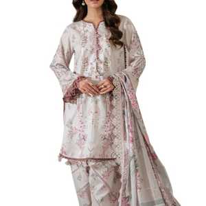 Caftan marocain turc pour femmes robe en satin rose modeste avec broderie ouverte de luxe perlée et taille naturelle pour les fêtes - Product Image 1