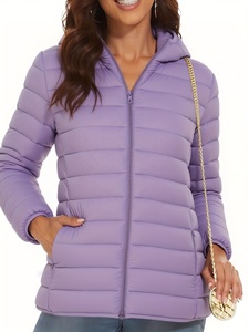Custom Print Logo <b>Short</b> Loose-Fit Warm Puffer <b>Jacket</b> for <b>Women</b> 2026 Wholesale Customized Winter Regular Length Solid Color - Product Image 5