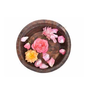 Cuenco de cobre hecho a mano para reposapiés para Spa de pies Cobre brillante martillado Proveedor al por mayor moderno Cuenco de cobre para reposapiés - Product Image 4