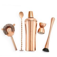 Nouvelle Arrivée Conception En Acier Cocktail Shaker En Métal Conception Unique À La Main Boisson Mélange Cocktail Shaker Ensemble - Product Image 3