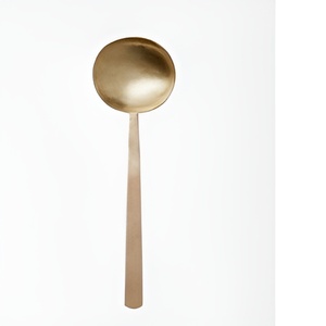 Cuillère en laiton poli haut de gamme pour le thé, faite à la main avec un design élégant, prix bas, personnalisable pour la cuisine et la maison, couverts - Product Image 6