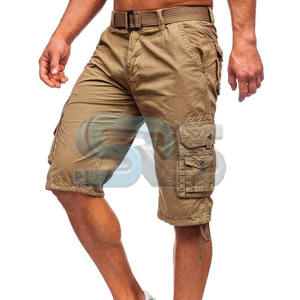 Nueva llegada de algodón para hombre Cargo Shorts Casual Loose Fit pantalones cortos al aire libre con logotipo personalizado de tela de alta calidad y múltiples bolsillos - Product Image 5