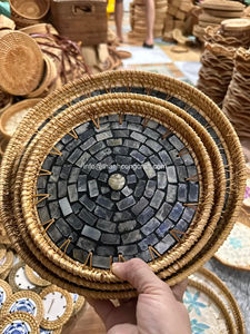 Bandejas para servir de nácar, bandeja de nácar, decoración para el hogar, venta al por mayor, incrustaciones de nácar, hecho a mano moderno en Vietnam - Product Image 6