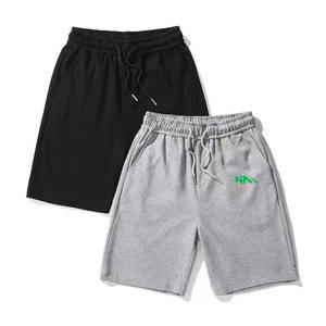 Breathable High Quality Customized <b>Men</b> Loose Fit 100% Cotton Heavyweight <b>Baggy</b> Solid High Street Style <b>Shorts</b> with Logo - Product Image 4