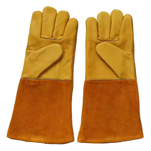 Guantes de Soldadura de Cuero Vacuno Resistentes al Fuego con Logotipo Personalizado Salva Leather / Guantes de Soldador de Protección Contra Impactos y Calor - Product Image 6