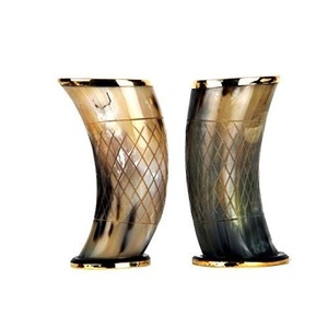 Coupe en corne de Viking pour les amateurs d'hydromel Tasse en corne artisanale rustique - Product Image 3