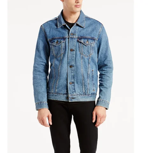 Custom Logo Print Casual Streetwear Wholesale Fashion Denim <b>Jacket</b> Coats Denim Jeans <b>Mens</b> <b>Jackets</b> Denim <b>Jacket</b> - Product Image 5