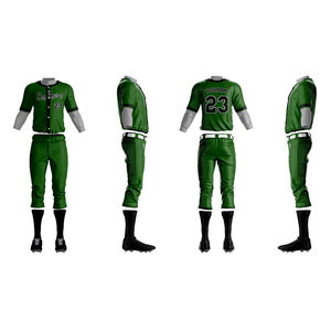 ชุดเครื่องแบบทีมเบสบอลสำหรับผู้ชายและเยาวชนชุดเสื้อทีมผ้าโพลีเอสเตอร์ระบายอากาศ - Product Image 1