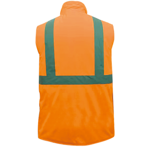 Chaleco de seguridad sin mangas de alta visibilidad con cinta reflectante para trabajadores de la construcción y exteriores - Product Image 3