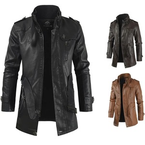 แจ็กเก็ตหนังแท้สำหรับผู้ชาย, แจ็คเก็ตหนังแท้มีซิปเสื้อแจ็กเก็ตหนังแฟชั่นสำหรับฤดูหนาว - Product Image 2