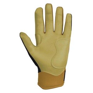 Wholesale Men's Custom Logo Baseball Softball Leather <b>Batting</b> Gloves Ambidextrous Hook Loop Closure Breathable Design for Adult - Product Image 5