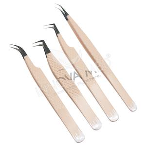 แหนบจับขนตาแบบไม่ลื่นเพื่อการจัดวางขนตาที่มั่นคงแหนบปลายเล็กมากที่จับสบายแหนบขนตาสีชมพูสำหรับเด็กทารก - Product Image 2