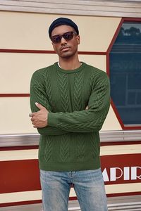 Breathable <b>Plus</b> <b>Size</b> Men's Crewneck <b>Sweaters</b> 2024 High Quality <b>Plus</b> Cotton <b>Sweaters</b> Men Casual Sweatshirts for Men 2024 - Product Image 2