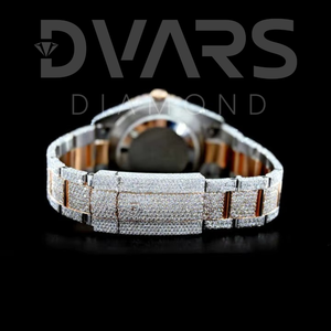 Reloj Unisex de Alta Calidad con Diamantes de Moissanita VVS, Correa de Acero Inoxidable ETA, Movimiento Mecánico, Esfera de Cristal, Estilo Hip Hop - Product Image 3