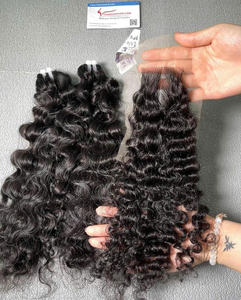 Extensiones de Cabello Virgen Remy Vietnamita 100% Natural de Alta Calidad, Súper Doblemente Tramado a Máquina, Cabello Rizado Birmano Grande - Product Image 2