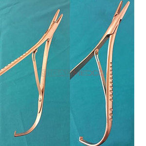 Portaagujas Mathieu de 5.5 Pulgadas, Manual, Acero Inoxidable Alemán, Pinzas Quirúrgicas Dentales para Sutura Hemostática con Bloqueo de Trinquete - Product Image 3