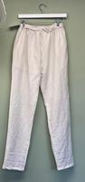 Pantalon en Tissu 100% Pur Lin, Pantalon en Lin Blanc