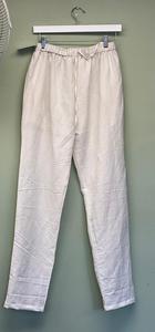 100% Pure <strong>Linen</strong> <strong>Fabric</strong> Pants <strong>White</strong> <strong>Linen</strong> Trousers